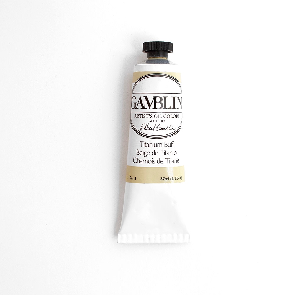 Gamblin, Oil, Art & School, Artist Grade, Paint, 37ml, 45670, Titanium Buff